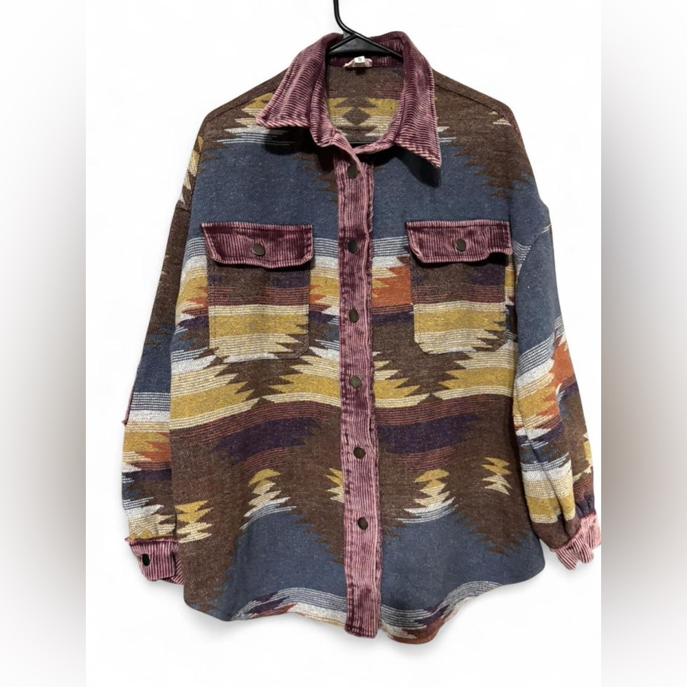 Pol Southwestern Patterned Jacket - image 1